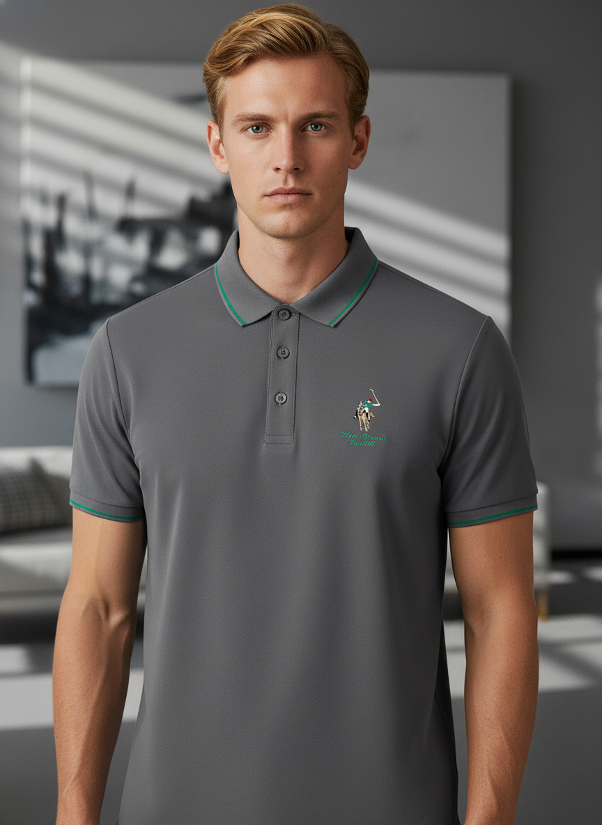 KRM Men’s Premium Cotton Polo T-Shirt – Casual & Smart Wear