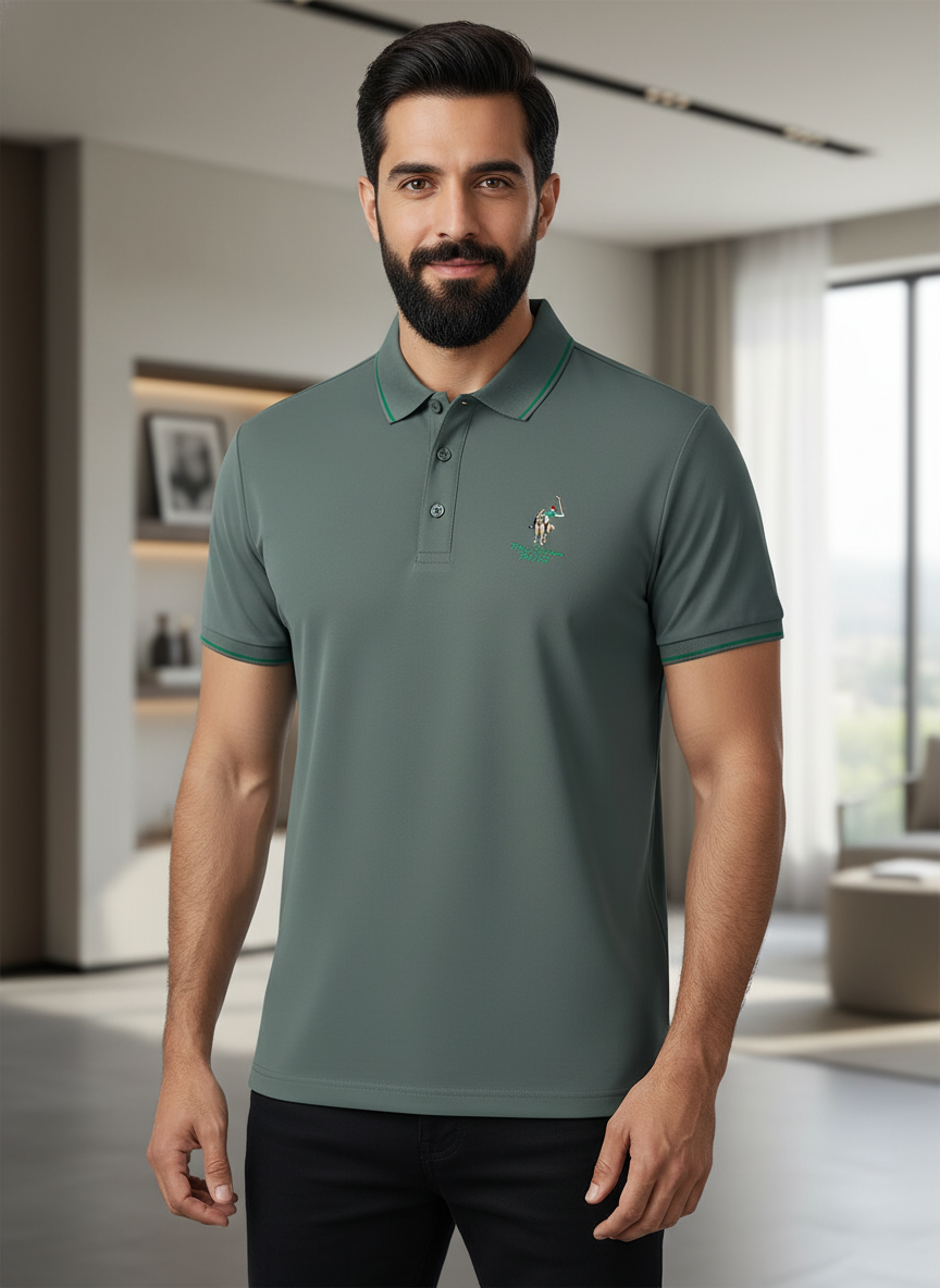 KRM Men’s Premium Cotton Polo T-Shirt – Casual & Smart Wear