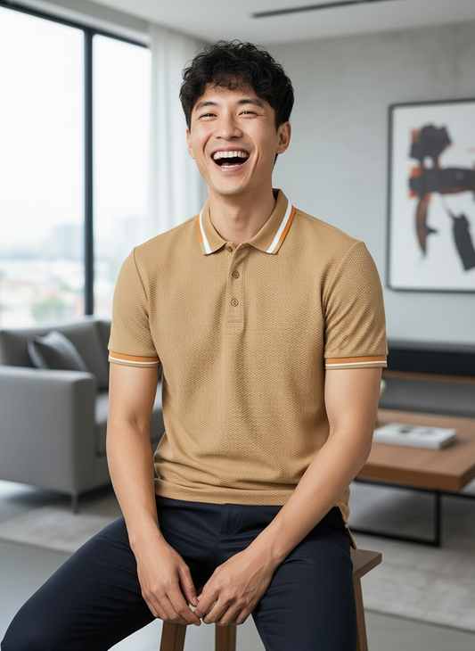 KRM Men’s Premium Polo T-Shirt – Soft Polycotton Casual Wear