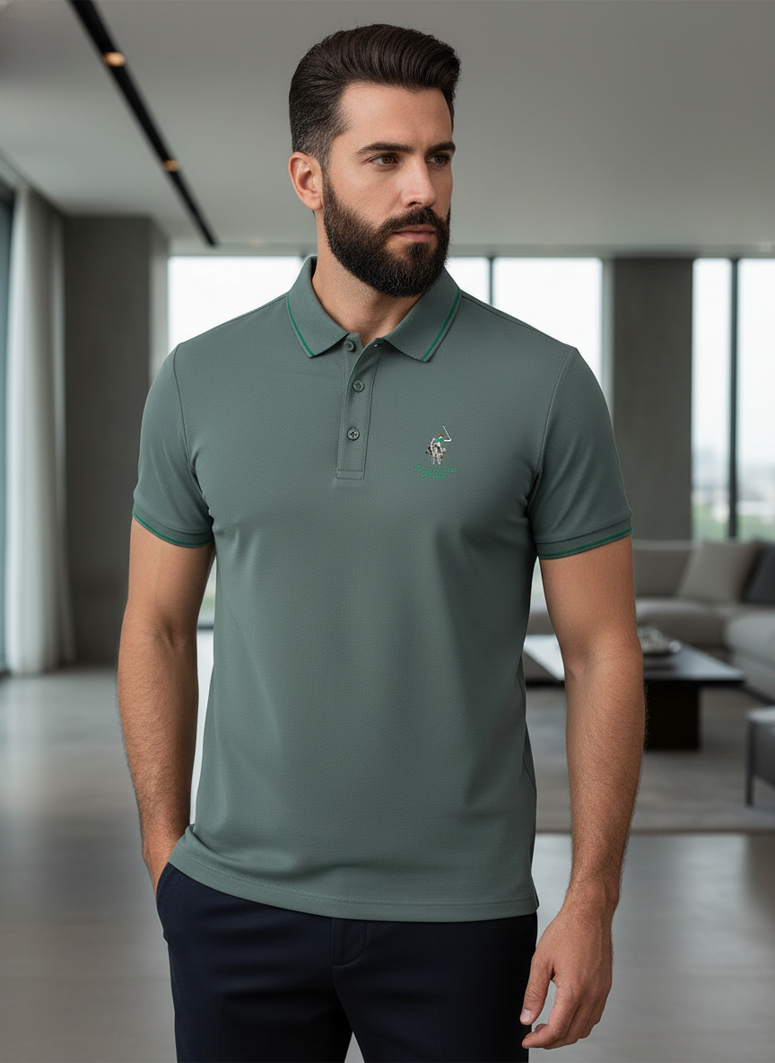 KRM Men’s Premium Cotton Polo T-Shirt – Casual & Smart Wear