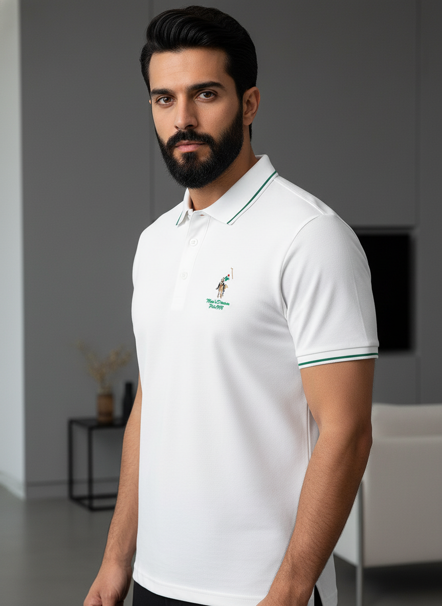 KRM Men’s Premium Cotton Polo T-Shirt – Casual & Smart Wear