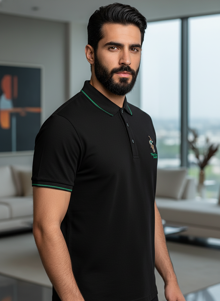 KRM Men’s Premium Cotton Polo T-Shirt – Casual & Smart Wear