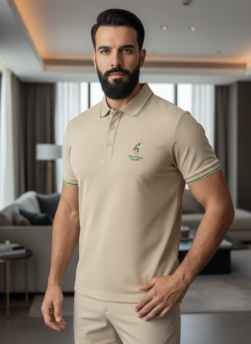 KRM Men’s Premium Cotton Polo T-Shirt – Casual & Smart Wear