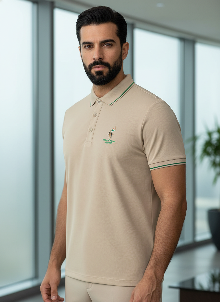 KRM Men’s Premium Cotton Polo T-Shirt – Casual & Smart Wear